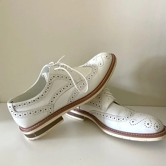 Kenneth Cole Reaction lace up white Oxford Mens Black US size 11.5 Dress shoes oxford lace up kenneth  main image 3